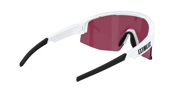 Bliz Matrix Small Matte White Linsefarge: Rosa/fiolett speilblå
