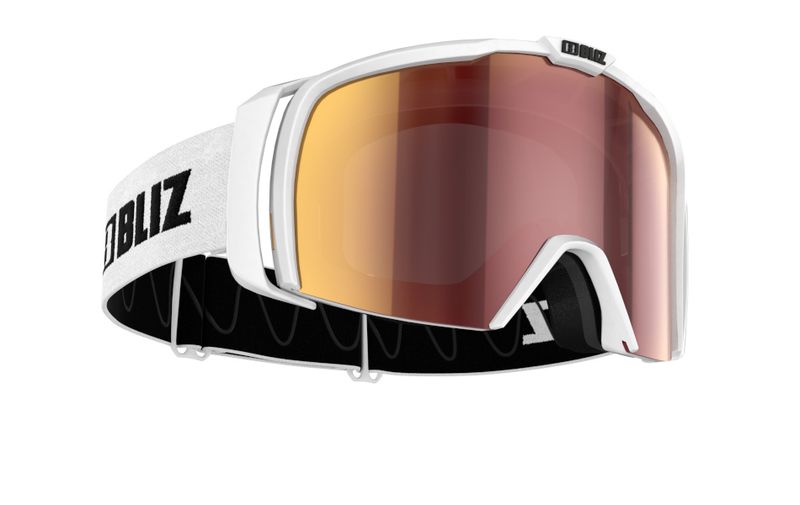 Bliz Nova M/L Lens: Brown W Red Multii, Farge White
