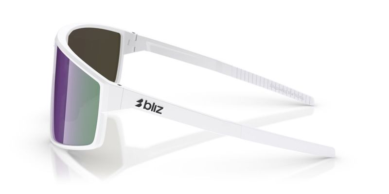 Bliz P002 Matte White Linsefarge: Brun/lilla flerfarget