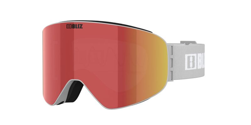 Bliz Flow, Linsefarge: Brown & Red, Innfatningsfarge: Light Grey
