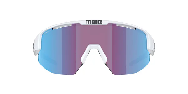 Bliz Matrix Small Matte White Linsefarge: Rosa/fiolett speilblå